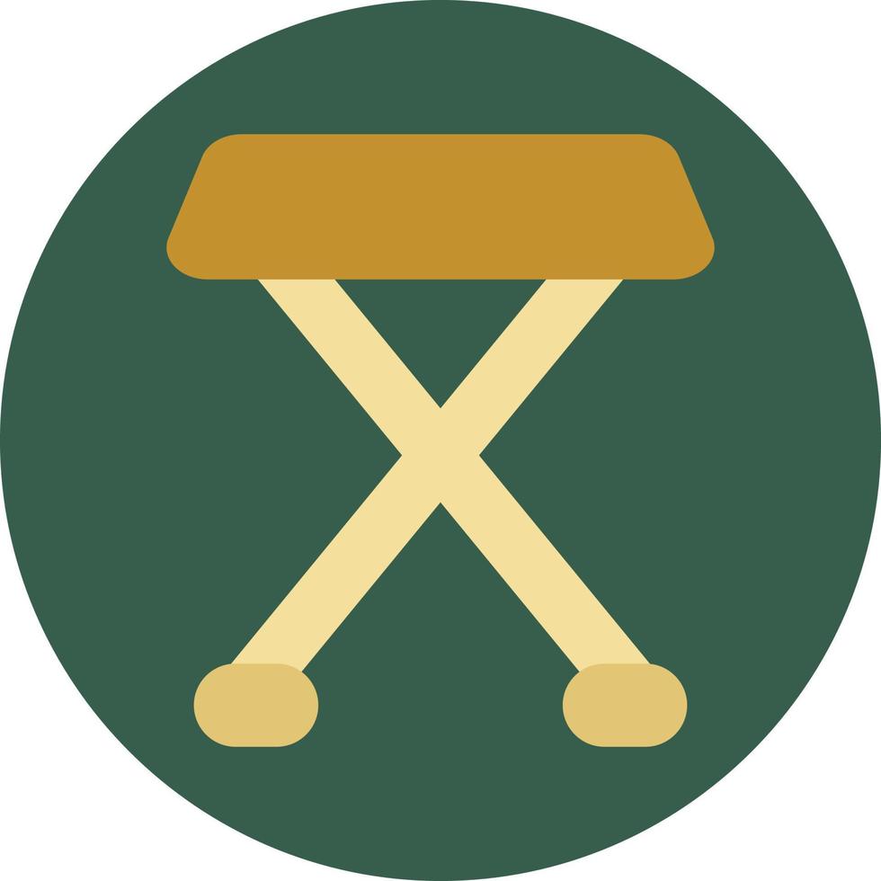 Small chair, illustration, vector, on a white background. vector