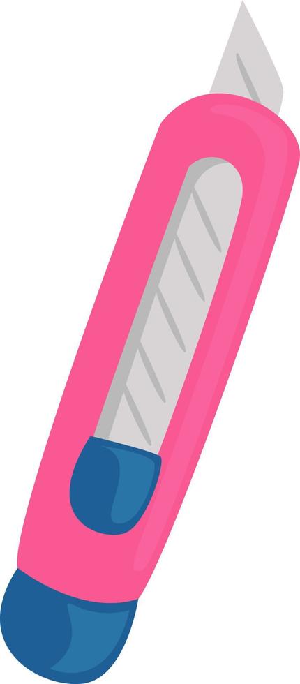 bisturí rosa, ilustración, vector sobre fondo blanco