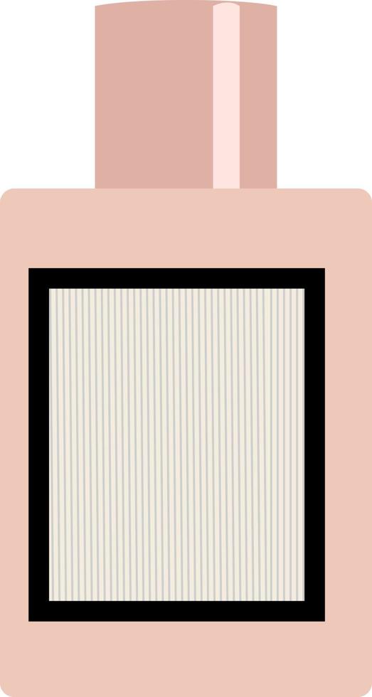 Perfume, illustration, vector on white background.