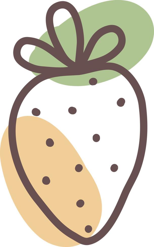 Fresh Strawberry, illustration, vector on a white background.