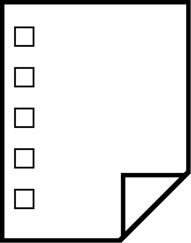 Office notes, icon illustration, vector on white background