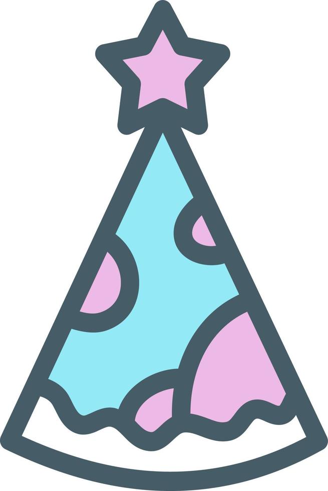 Baby birthday hat, illustration, vector on a white background.