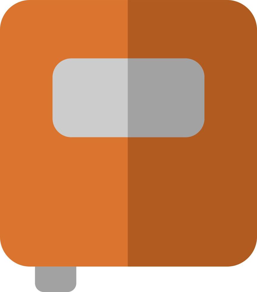 Orange notebook, illustration, vector on a white background.