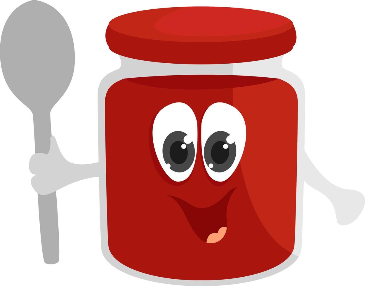 Tomato paste , illustration, vector on white background