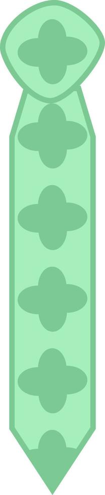 Old man green tie, illustration, vector, on a white background. vector