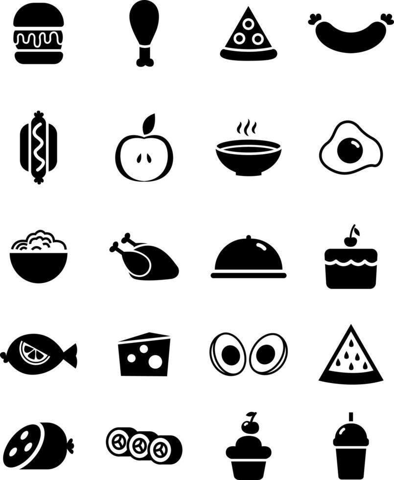 Favorite food, illustration, vector on a white background