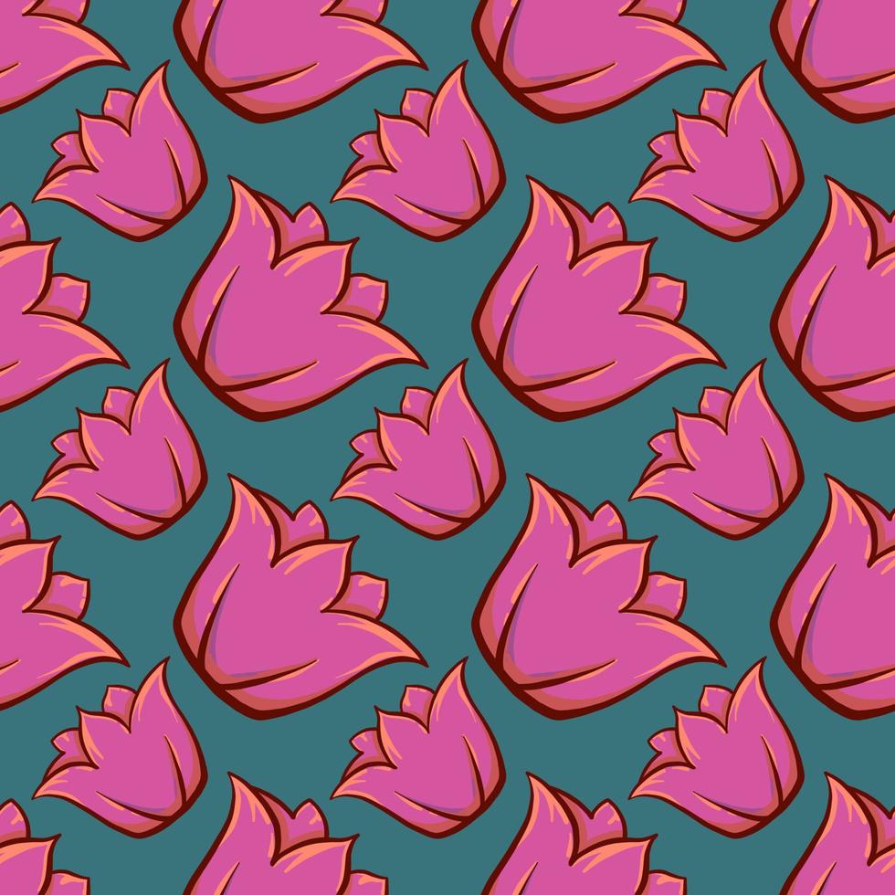 Poppy pattern , illustration, vector on white background