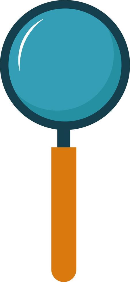 Magnifier, illustration, vector on white background.