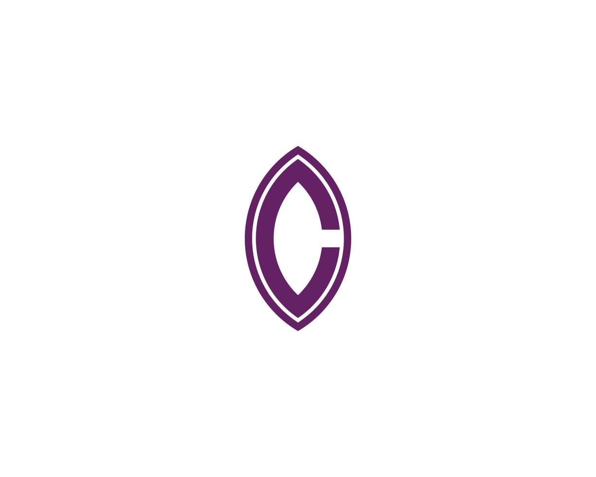 C logo design vector template