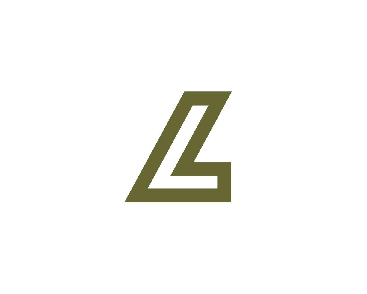 L logo design vector template