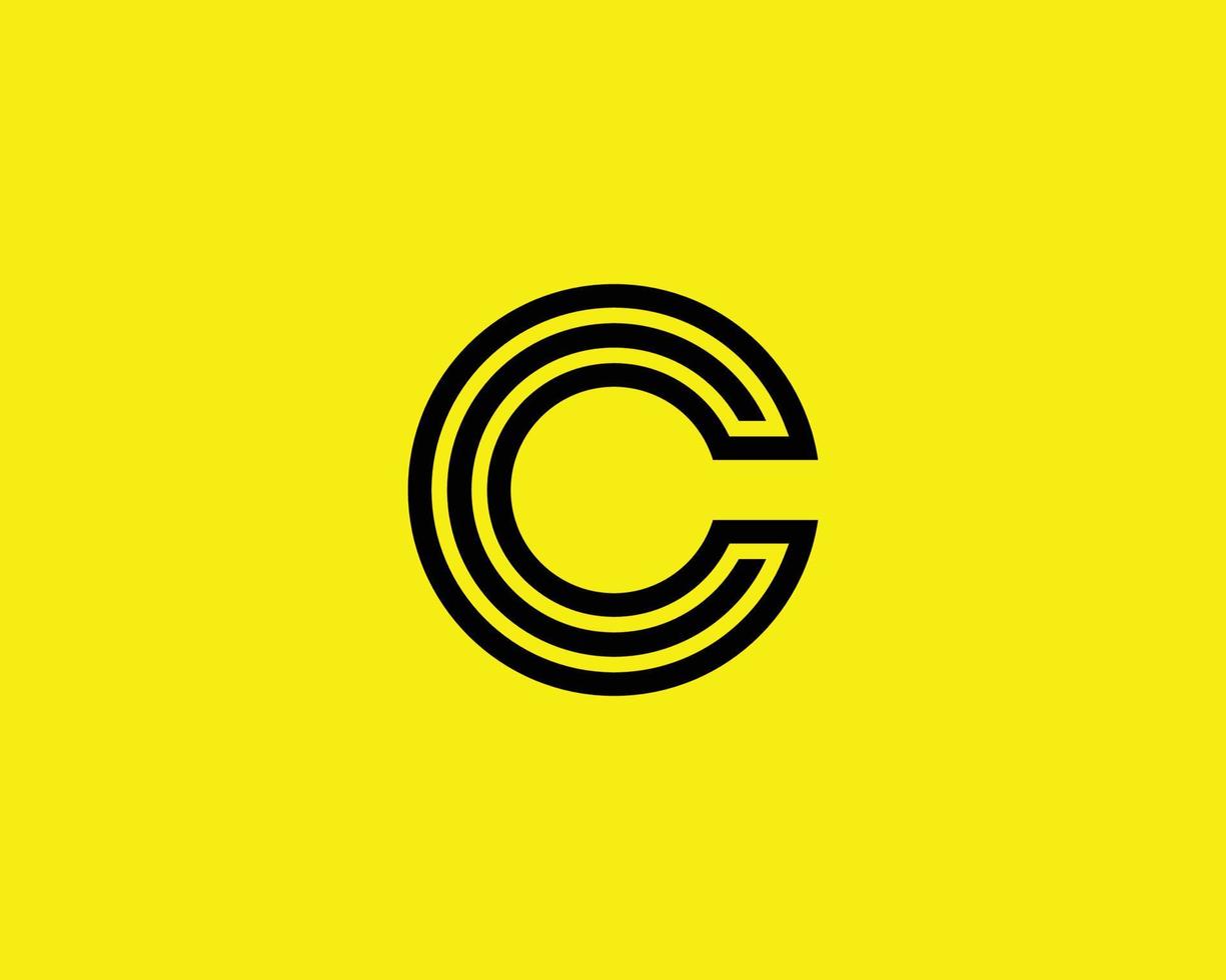 C logo design vector template