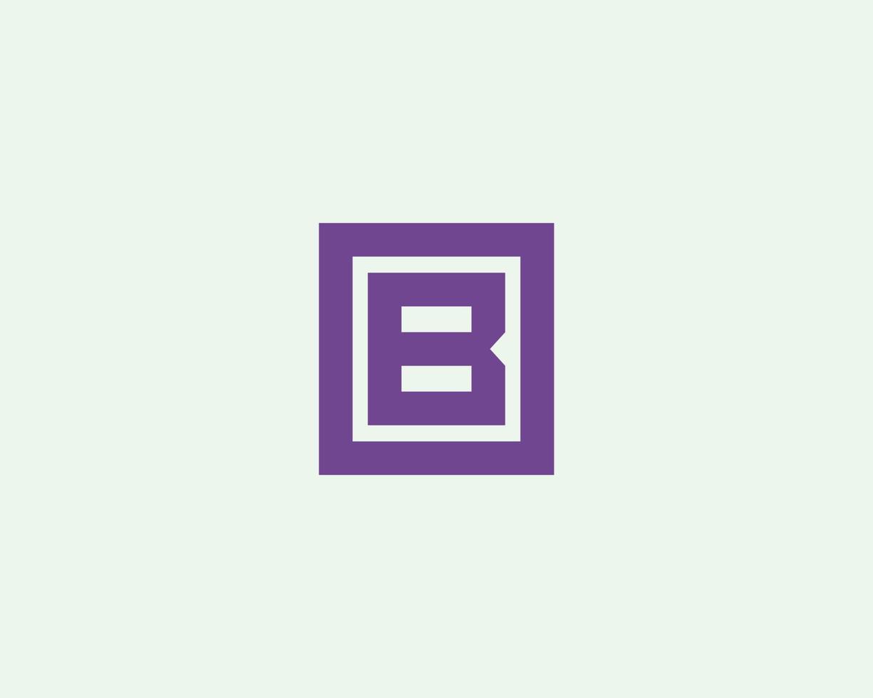 B logo design vector template