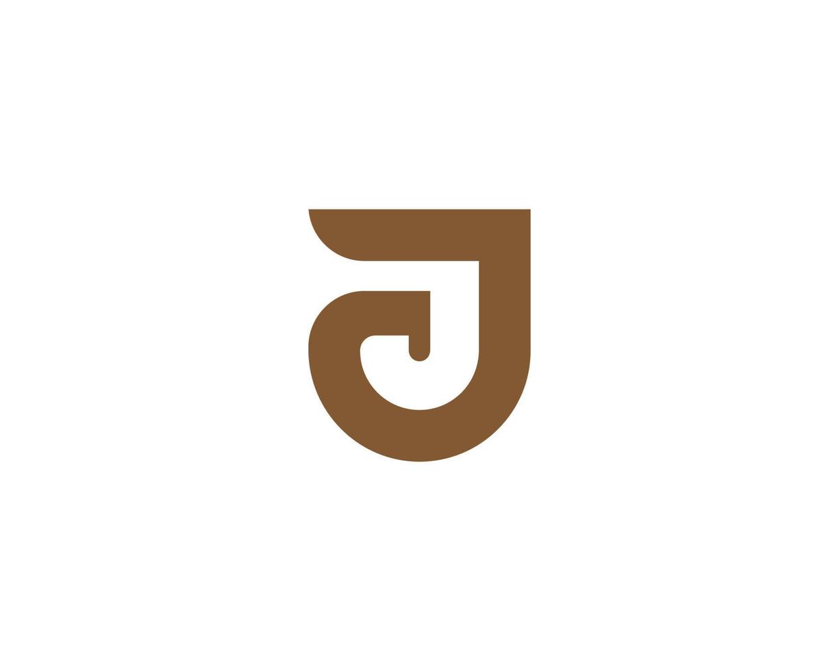 J logo design vector template