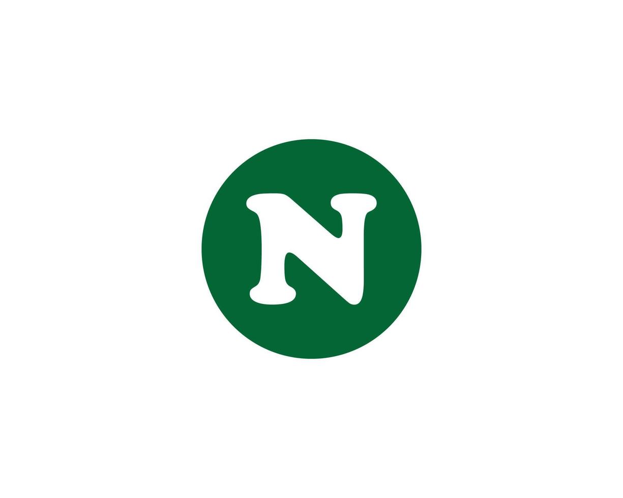 N logo design vector template