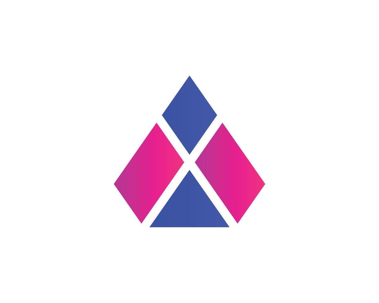 A Letter logo design vector template