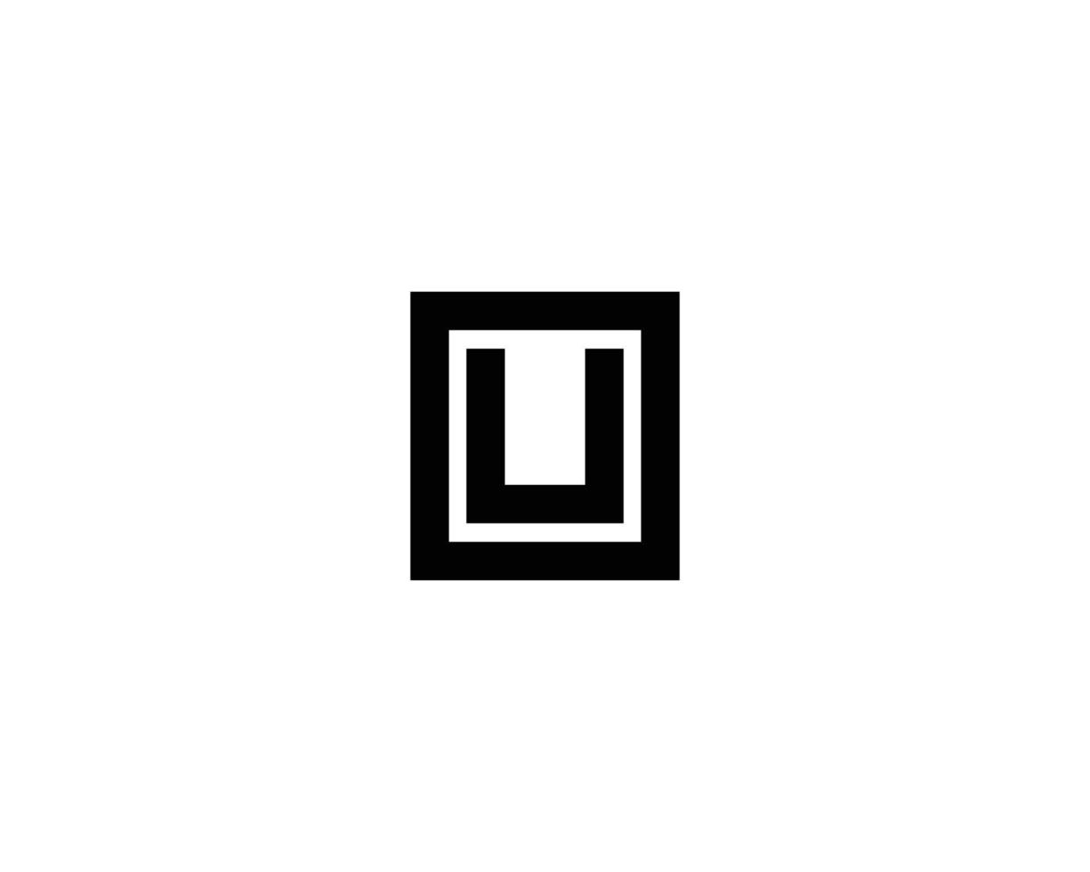 U Logo design vector template