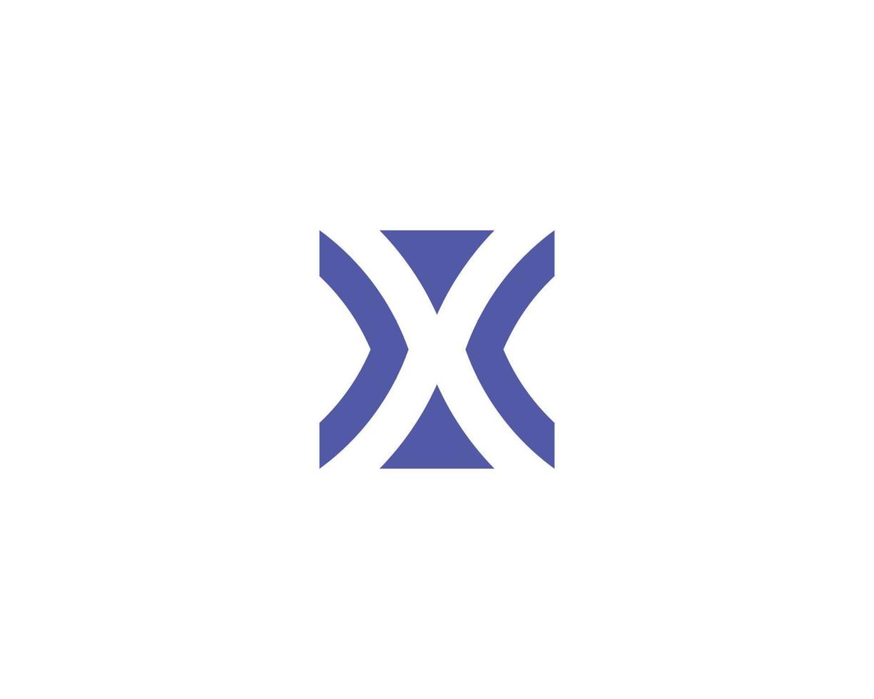 X logo design vector template