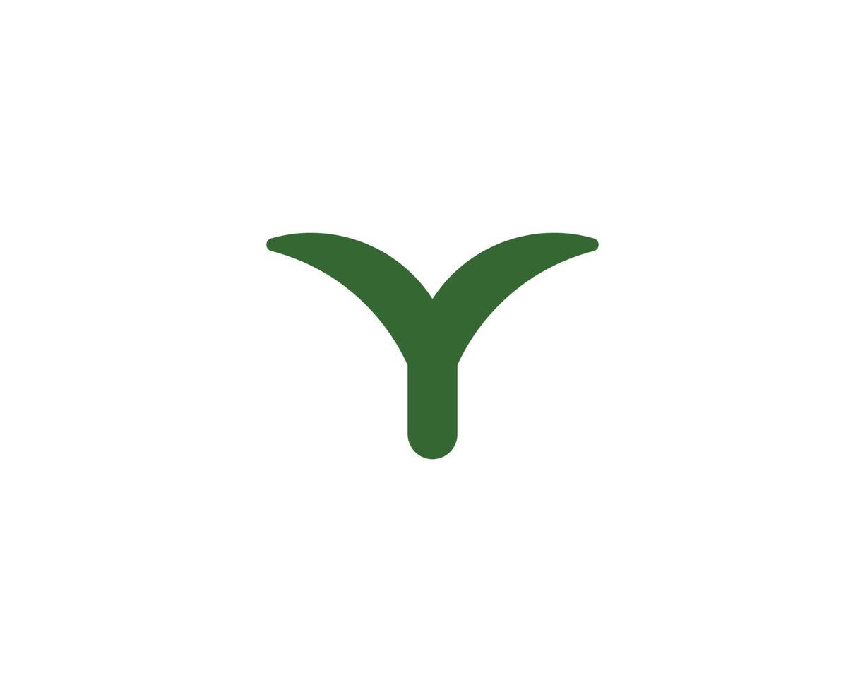 Y logo design vector template