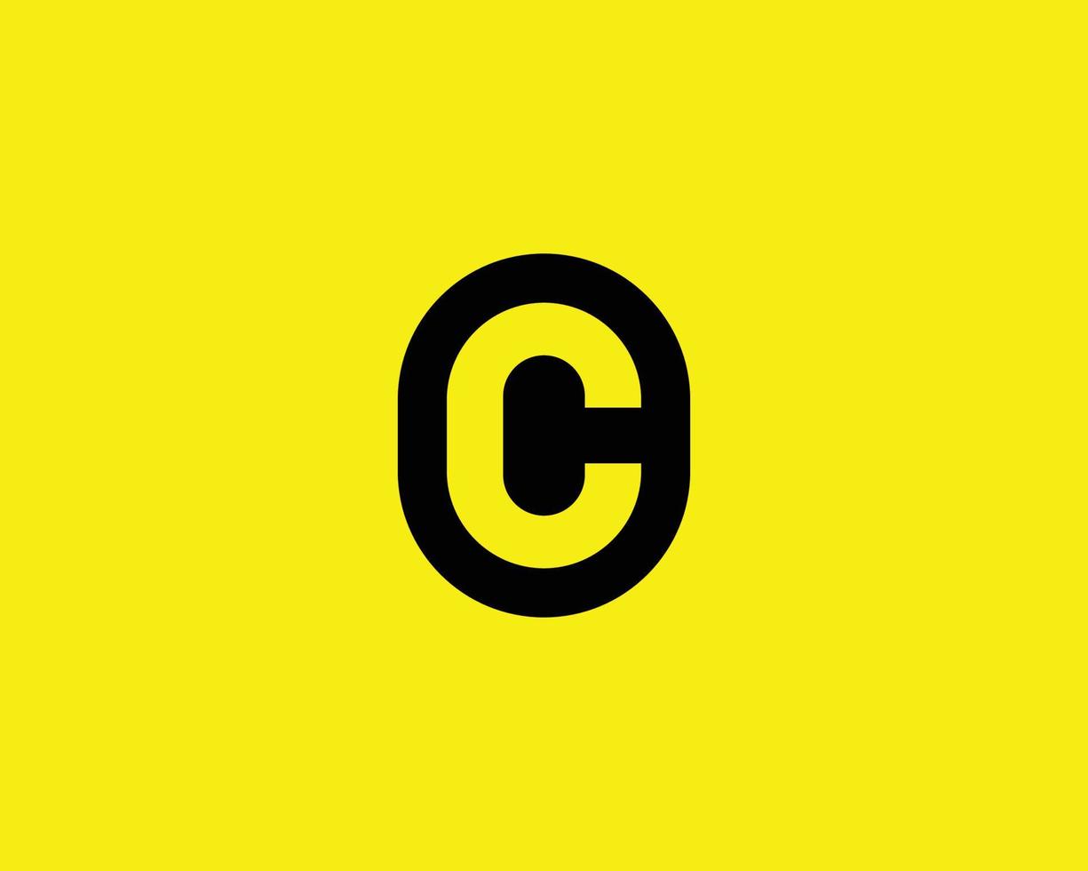 plantilla de vector de diseño de logotipo c