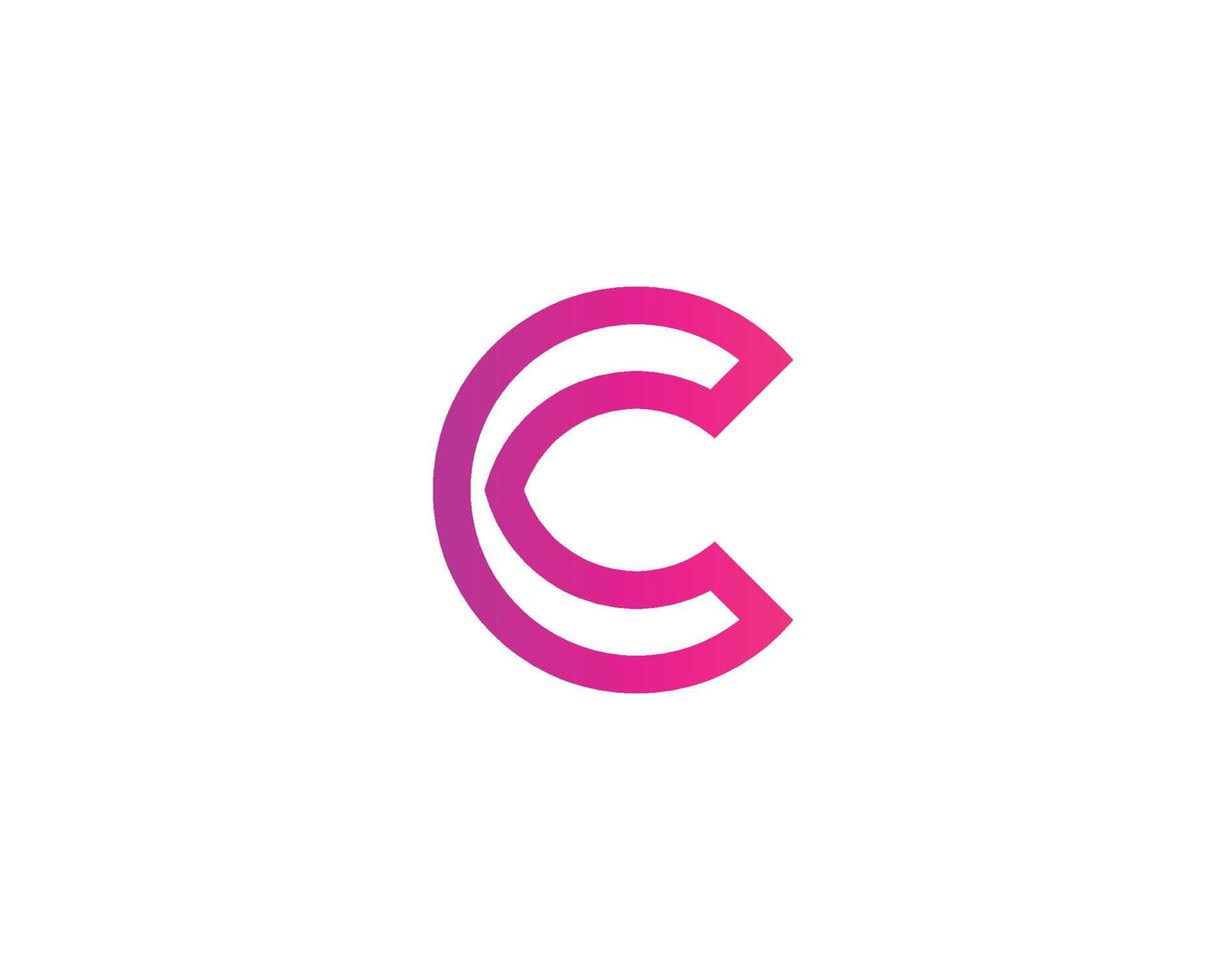 C logo design vector template