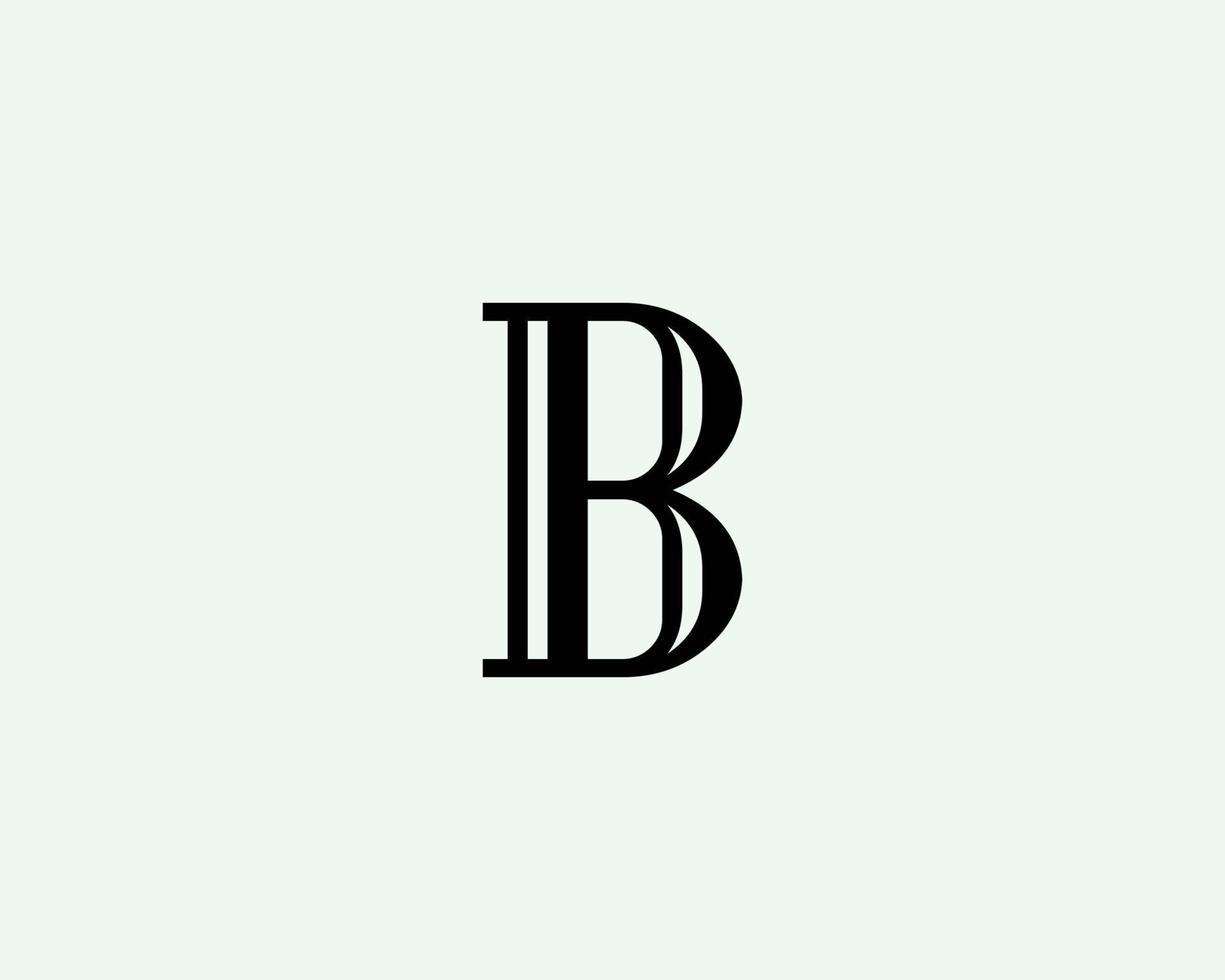 B logo design vector template
