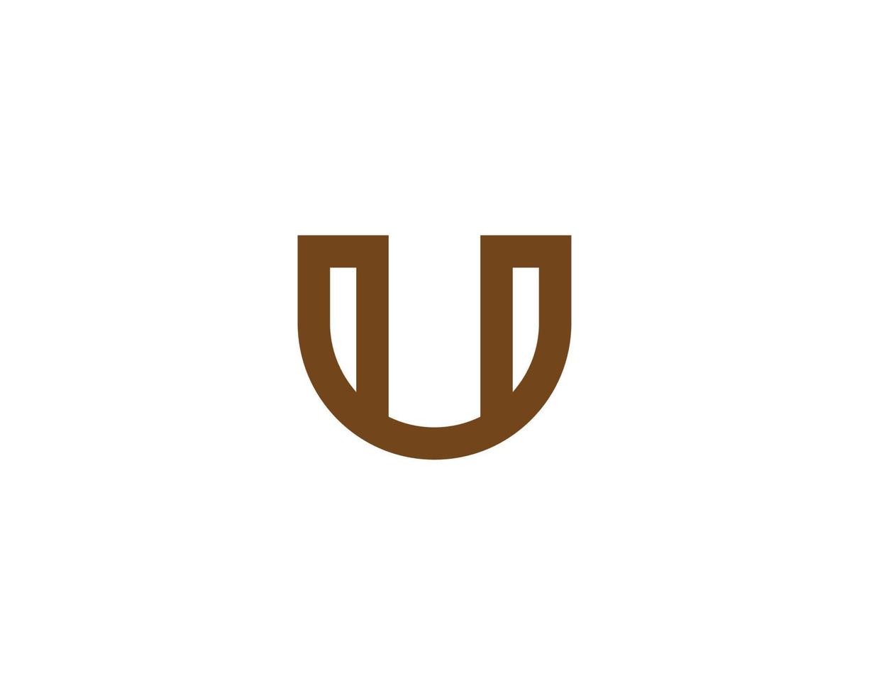 U Logo design vector template
