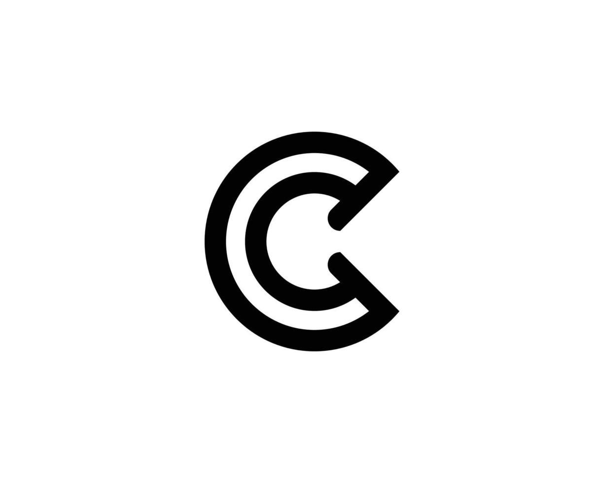 C logo design vector template