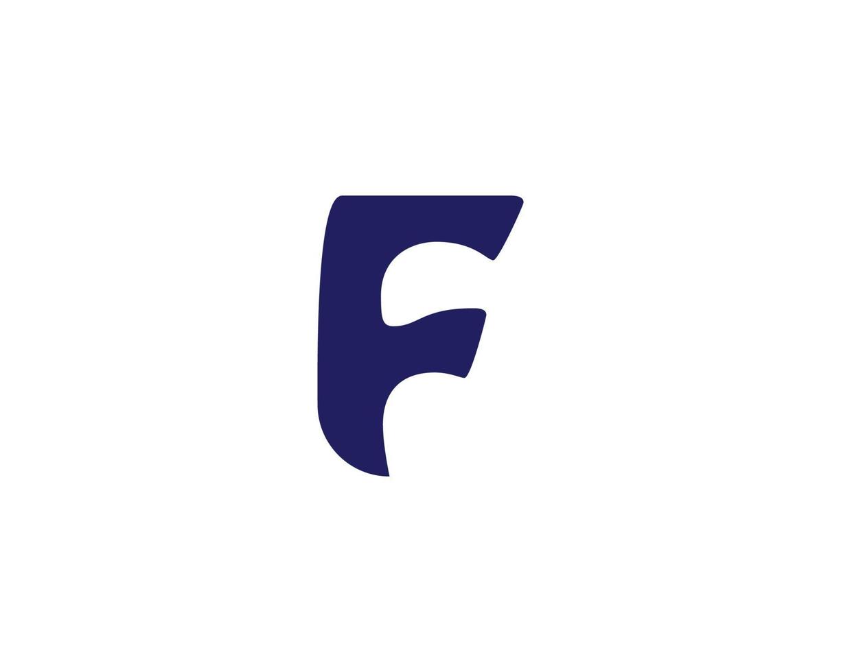 plantilla de vector de diseño de logotipo f