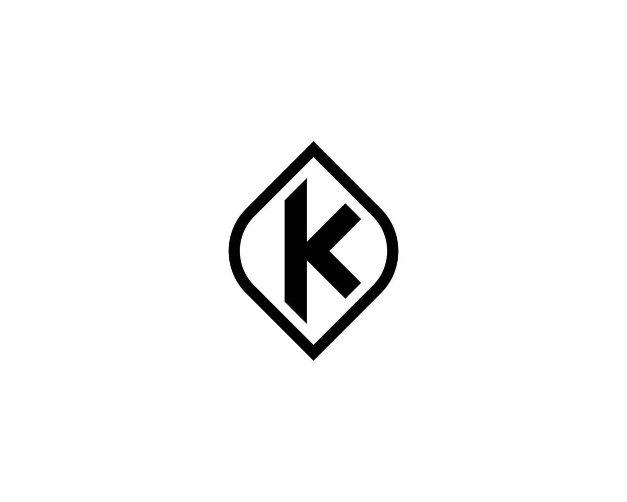 K KK logo design vector template