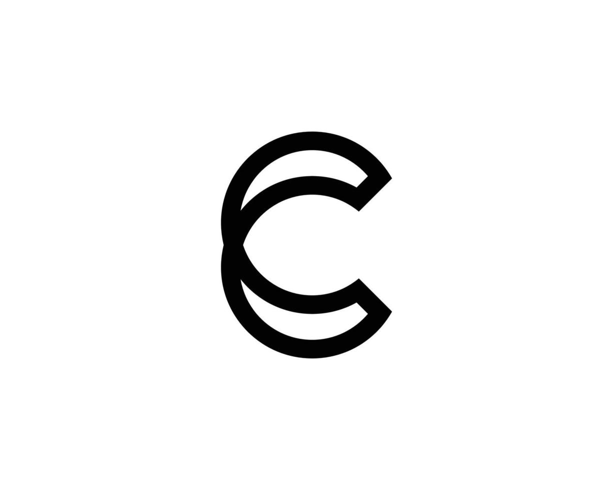 C logo design vector template