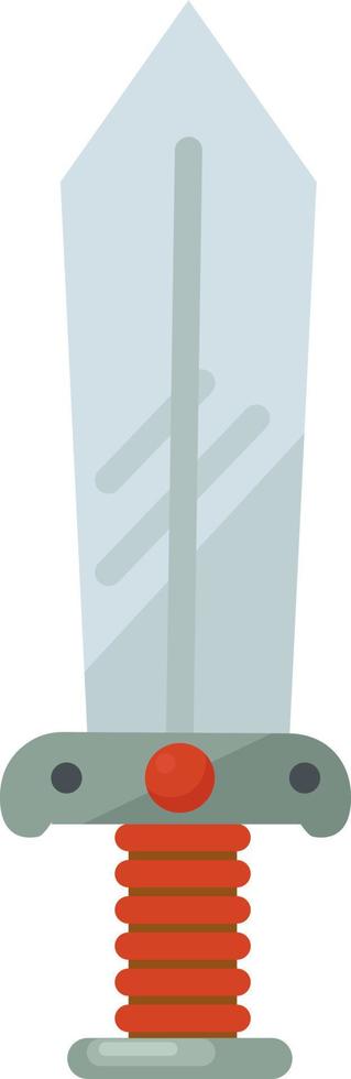 Knight swrod, illustration, vector on white background