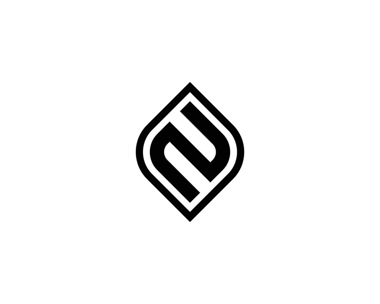 N logo design vector template
