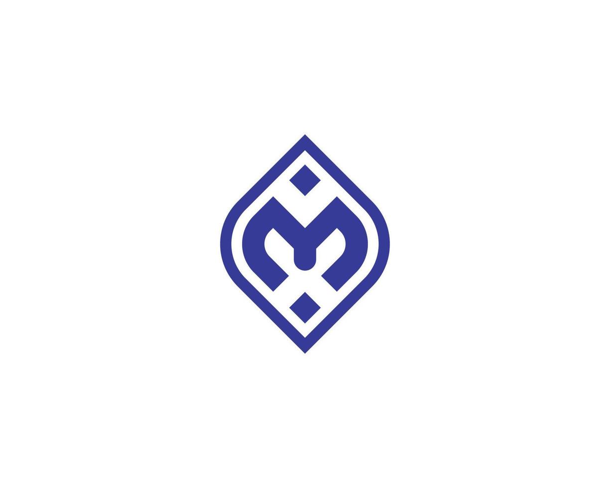 M logo design vector template