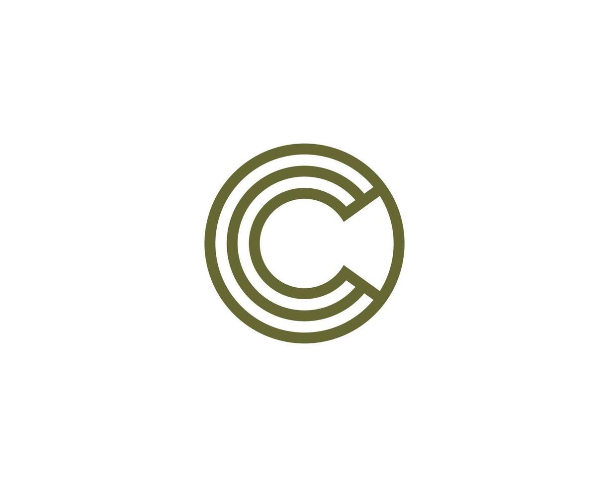 C logo design vector template