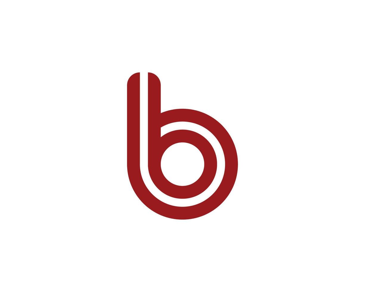 B logo design vector template