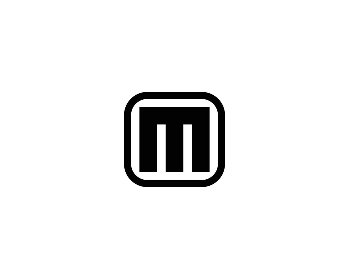 M logo design vector template