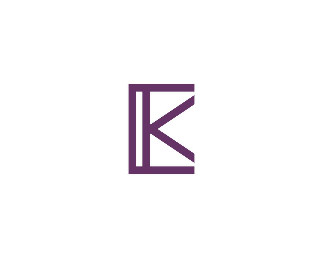 K KK logo design vector template