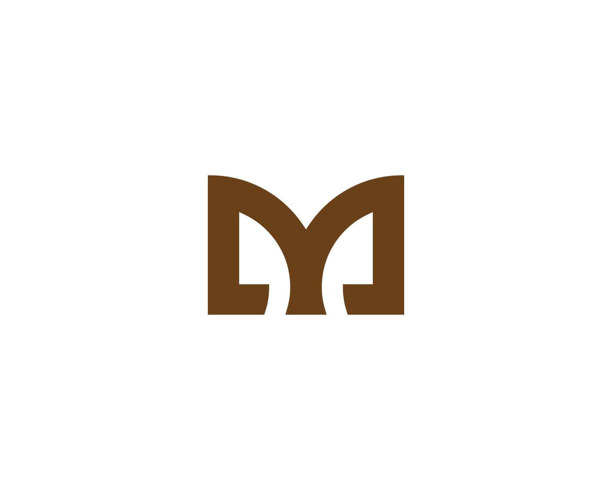 M logo design vector template
