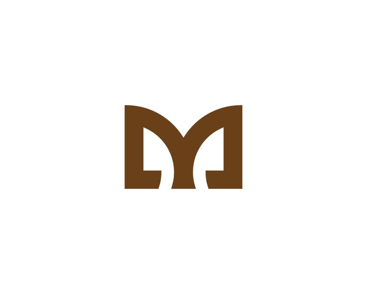 M logo design vector template