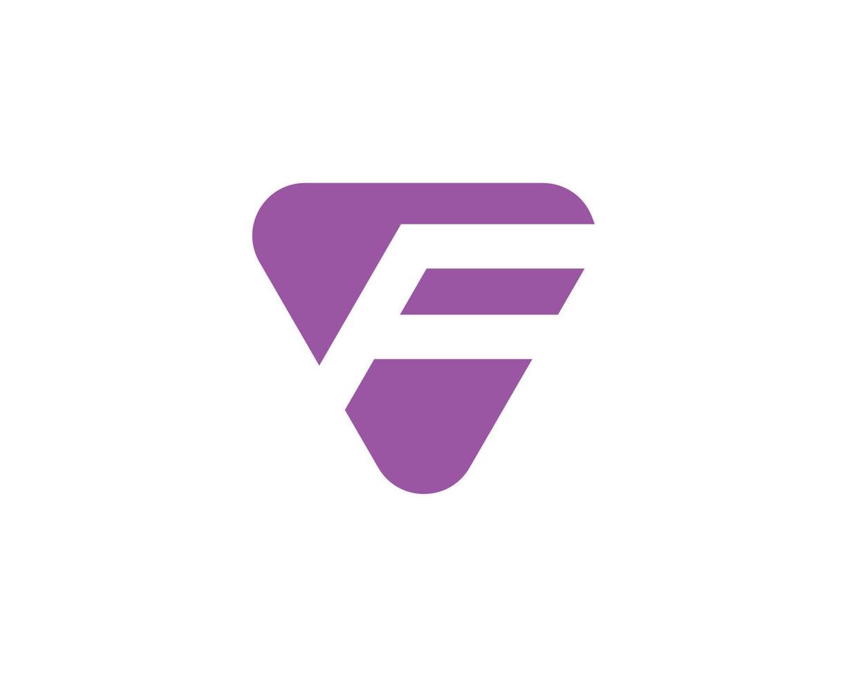 plantilla de vector de diseño de logotipo f