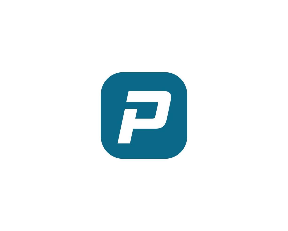 plantilla de vector de diseño de logotipo p