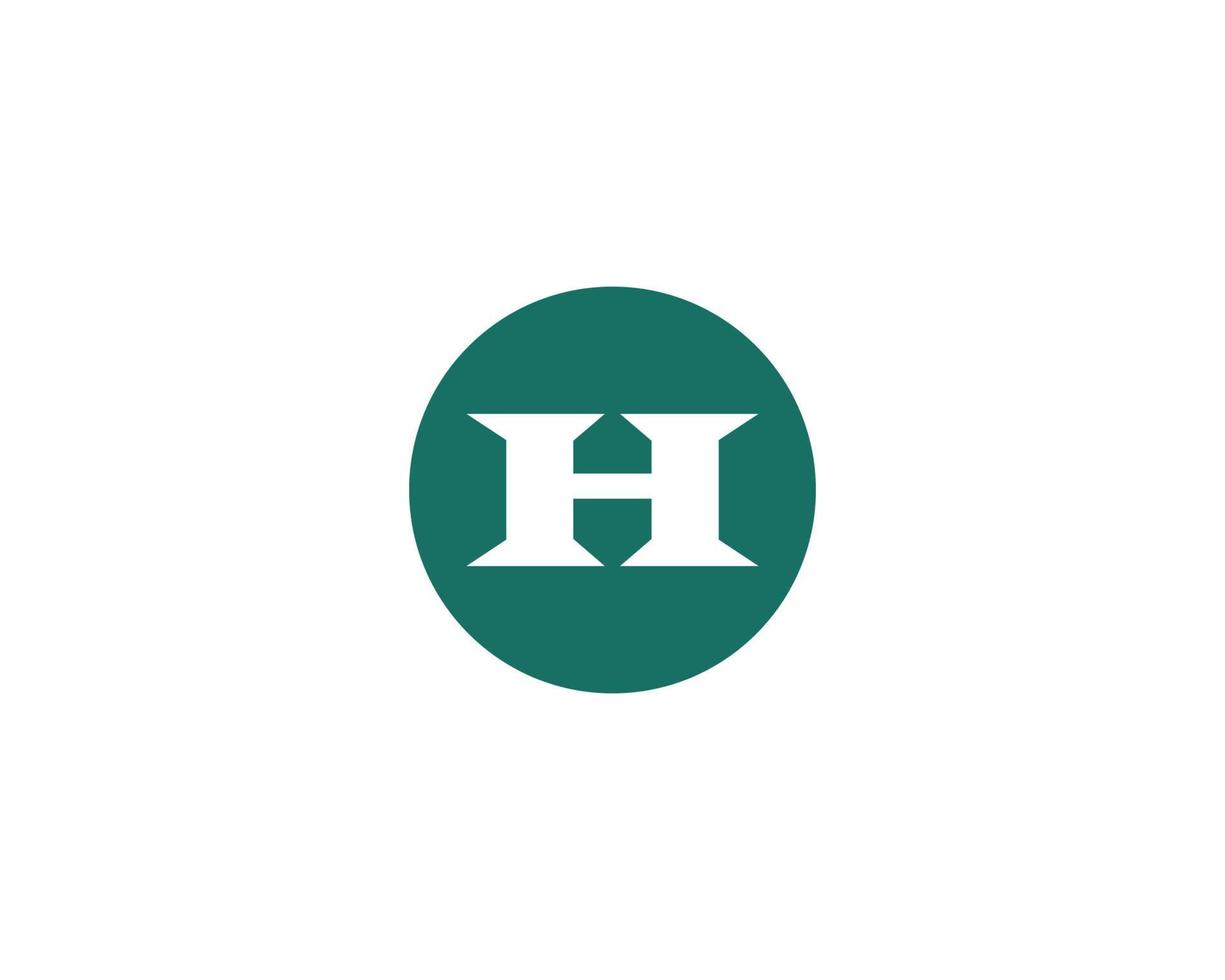H logo design vector template