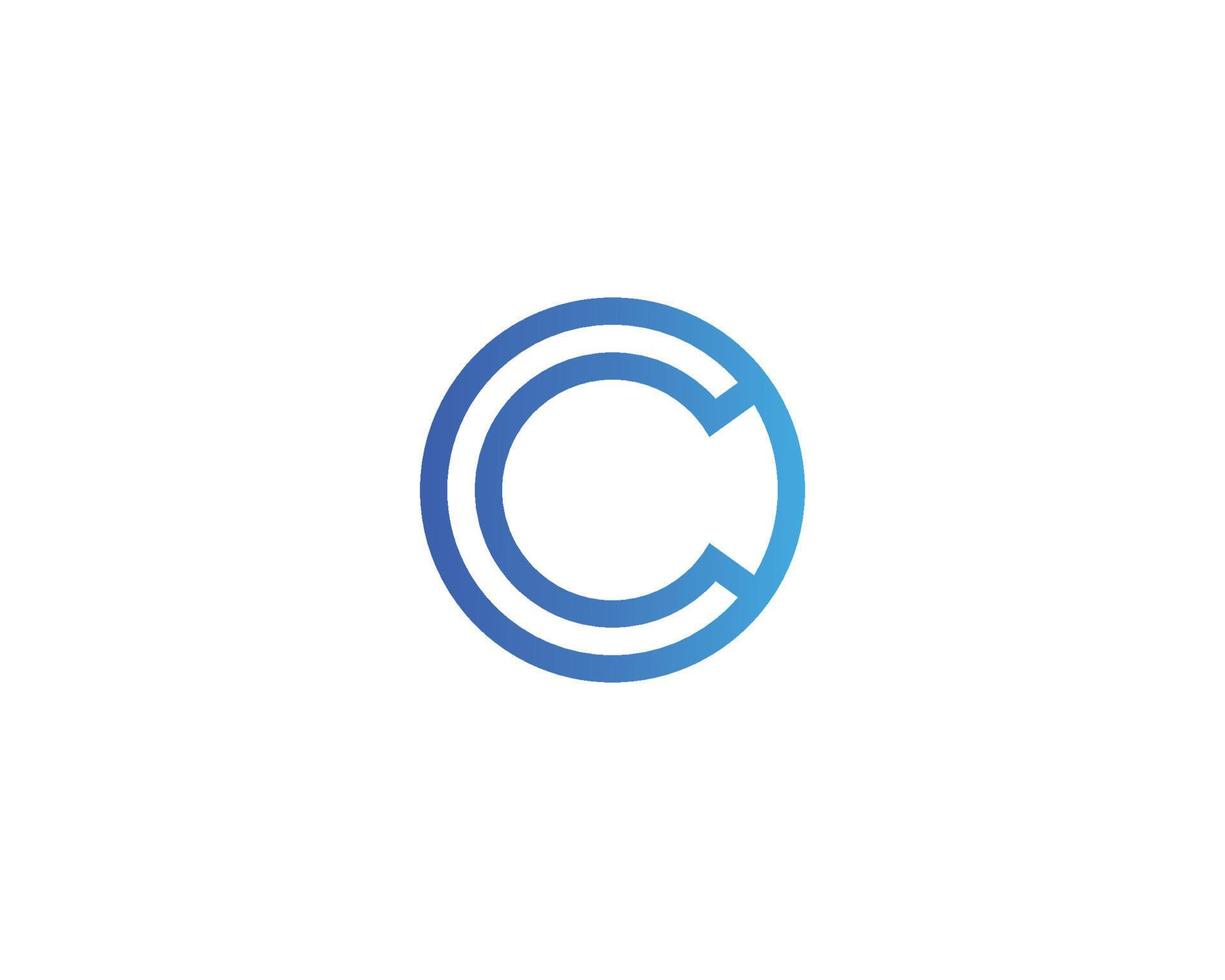 C logo design vector template