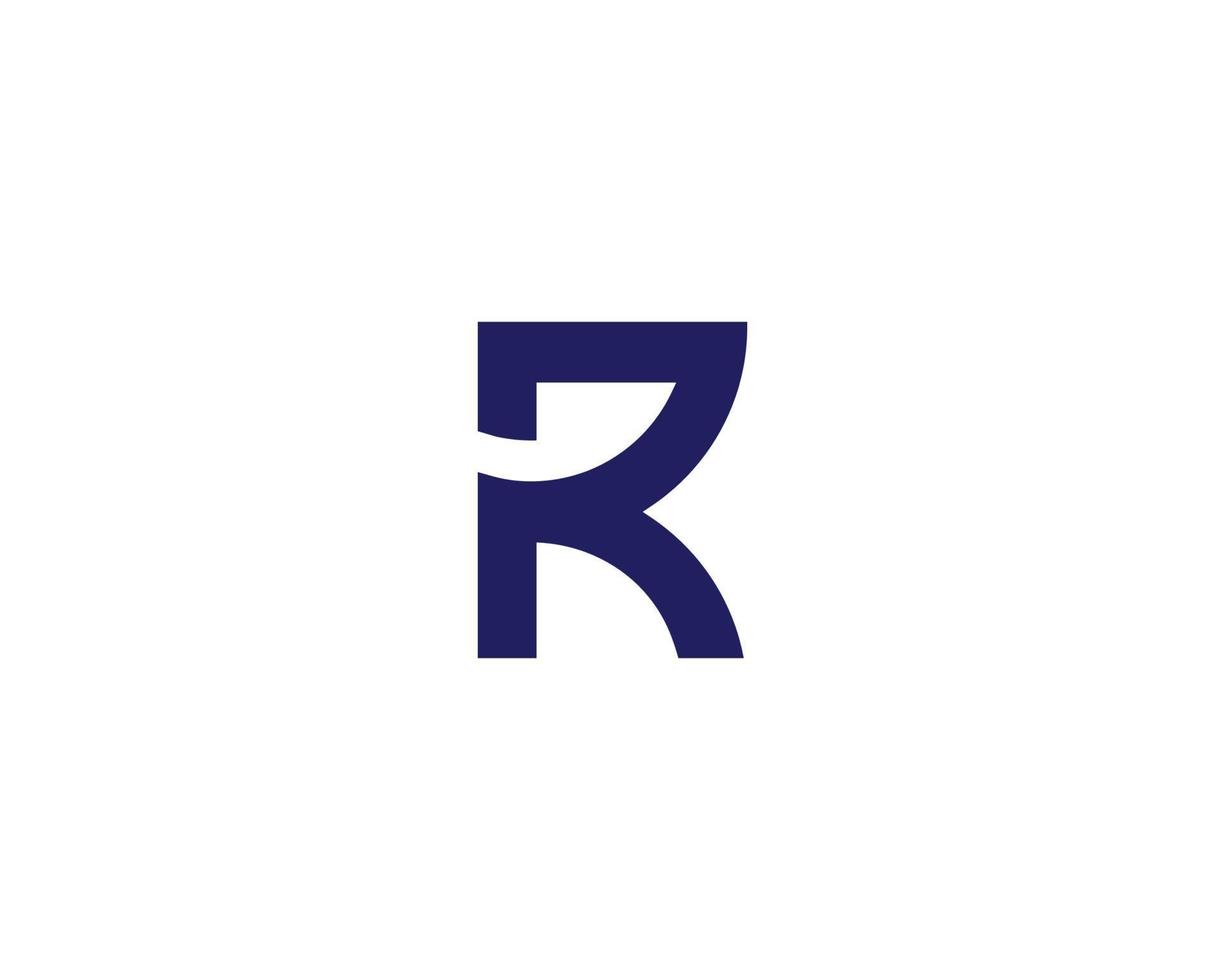 plantilla de vector de diseño de logotipo r