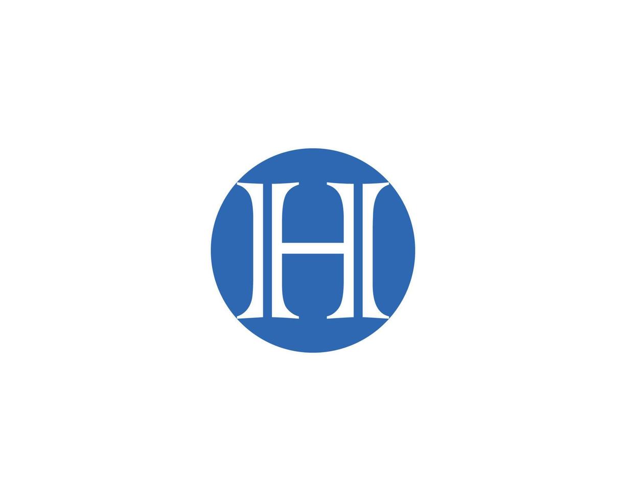 H logo design vector template