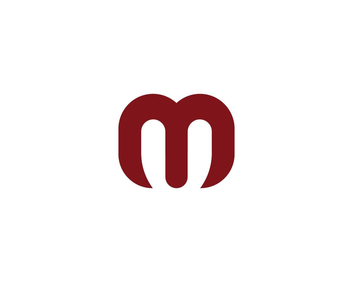 M logo design vector template