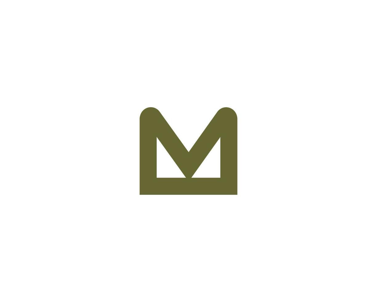 M logo design vector template