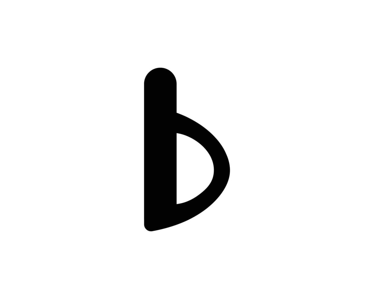 B logo design vector template