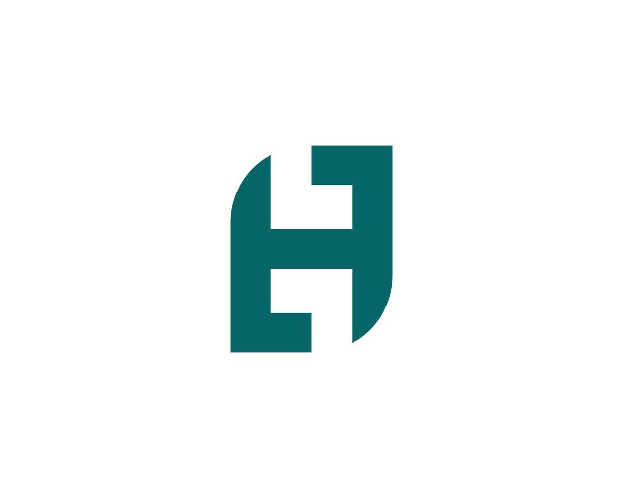 H logo design vector template