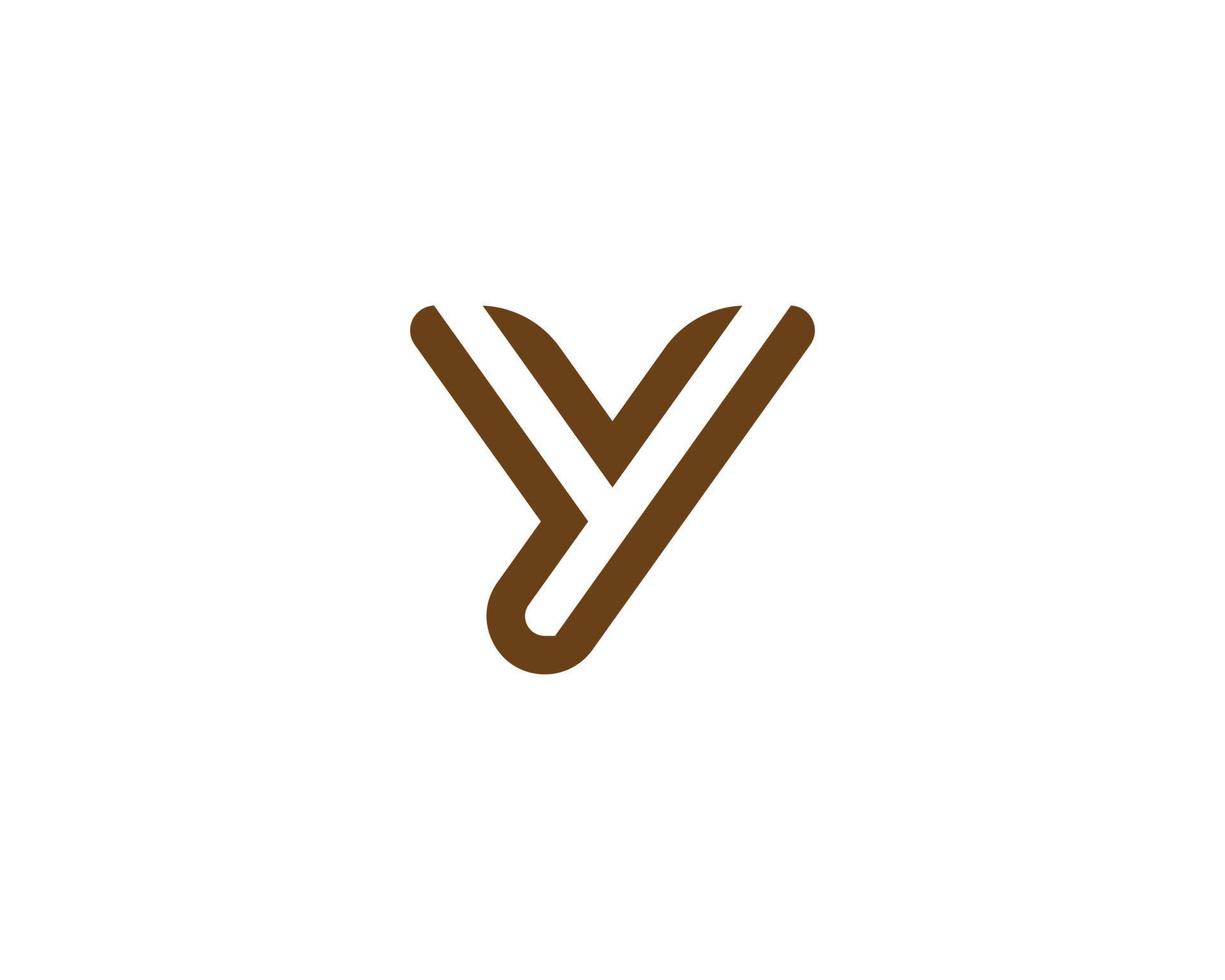 Y logo design vector template